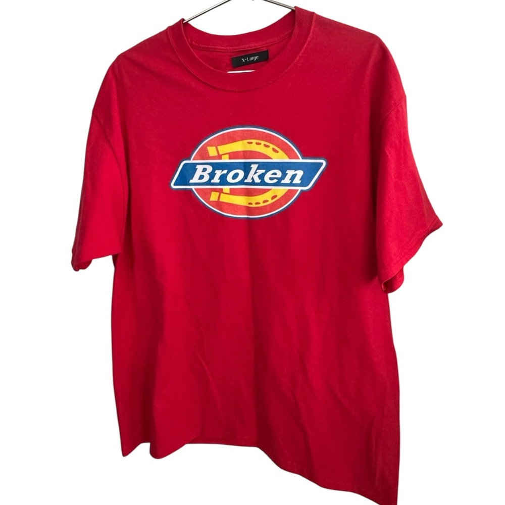 Broken Street Apparel Streetwear Monterey CA Dickies Spoof Red Men’s XL T-Shirt